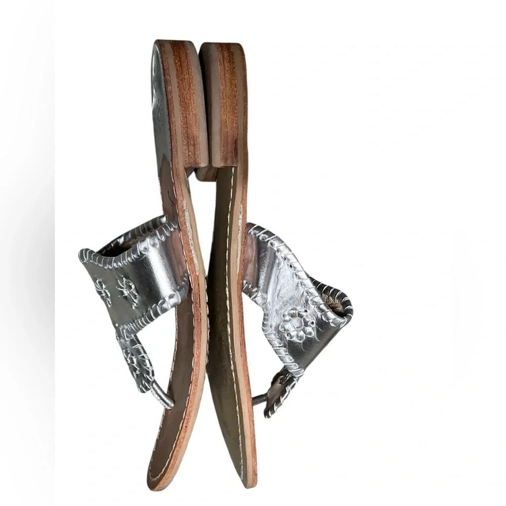 Jack Rogers Jacks leather sandal in silver